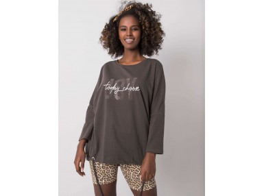 T-shirt en cotton - kaki foncé