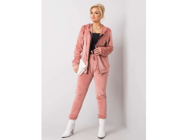 Ensemble confort avec sweat et pantalon -rose clair