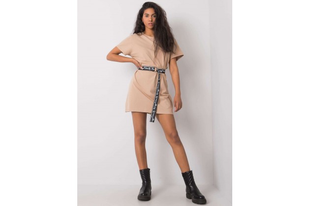 Robe tunique courte - camel