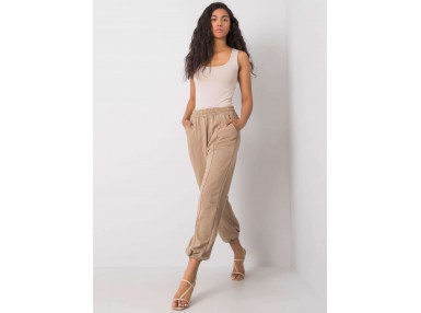 Pantalon de survêtement beige foncé