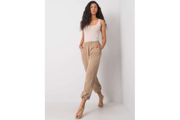 Pantalon de survêtement beige foncé