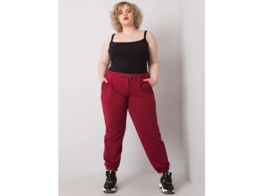 Pantalon de survêtement bordeaux