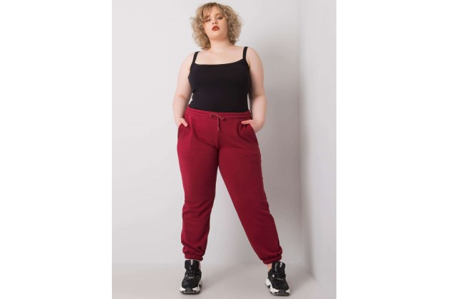Pantalon de survêtement bordeaux