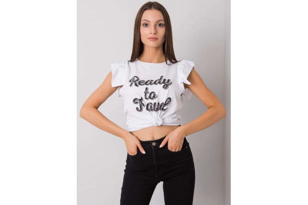 T-shirt femme imprimé - blanche