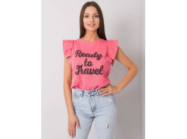 T-shirt femme imprimé - rose