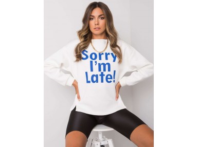 Sweat blanc et bleu