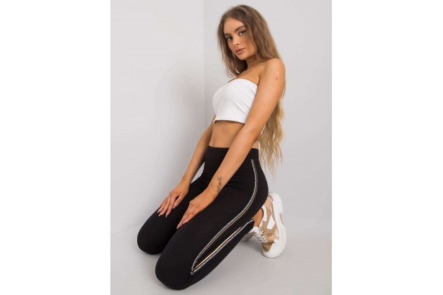 Legging noir et or