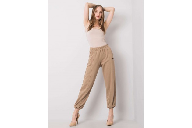 Pantalon de survêtement beige foncé