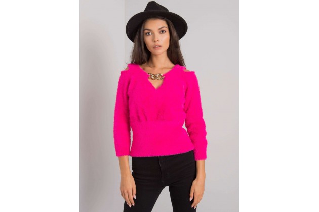 Pull col V - fuchsia