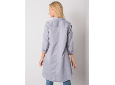 Chemise asymétrique pour femme  - gris