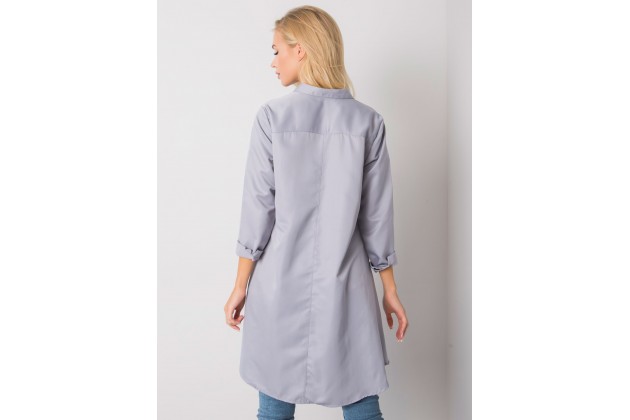 Chemise asymétrique pour femme  - gris