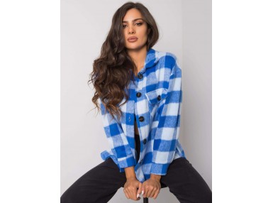 Chemise imprimé à carreaux - bleue et blanche