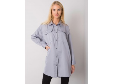Chemise asymétrique pour femme - gris