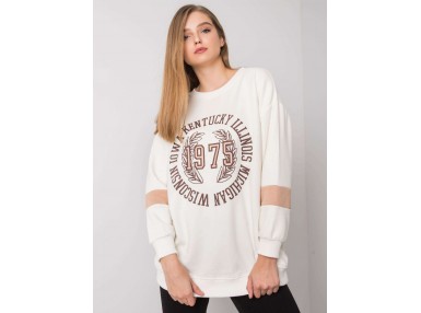 Sweat à imprimé - écru