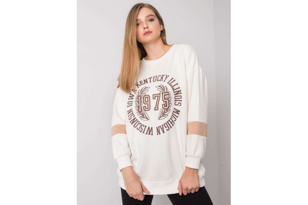 Sweat à imprimé - écru