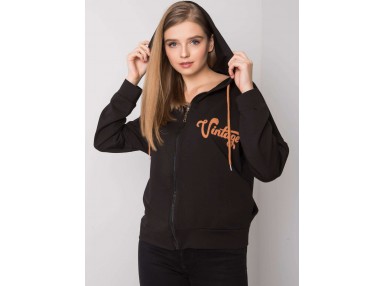 Sweat à capuche imprimé femme - noire