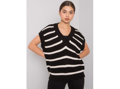 Gilet noir et blanc