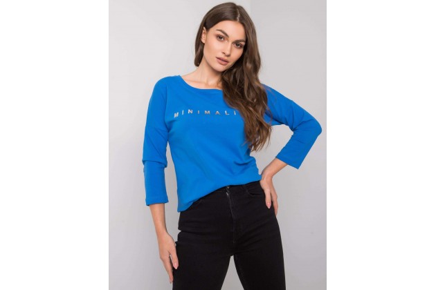 T-shirt en coton - bleu foncé