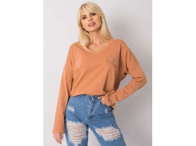 T-shirt en cotton - marron clair