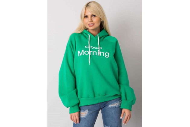 Sweat à capuche imprimé femme - vert