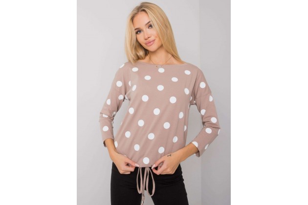 T-shirt femme imprimé - beige foncé