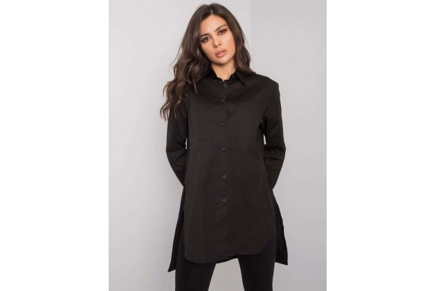 Chemise curte et ample - noire