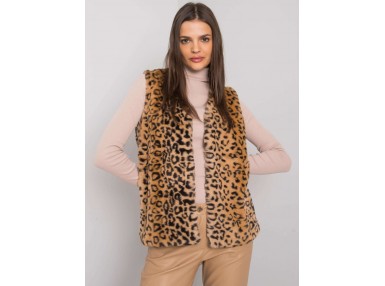 Gilet noir et beige
