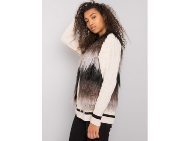 Gilet gris et noir