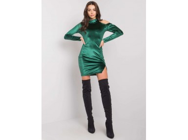  Robe ajustée en velours - vert foncé