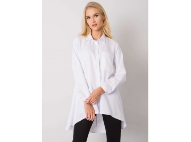 Chemise asymétrique pour femme - blanche