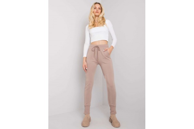 Pantalon de survêtement beige foncé