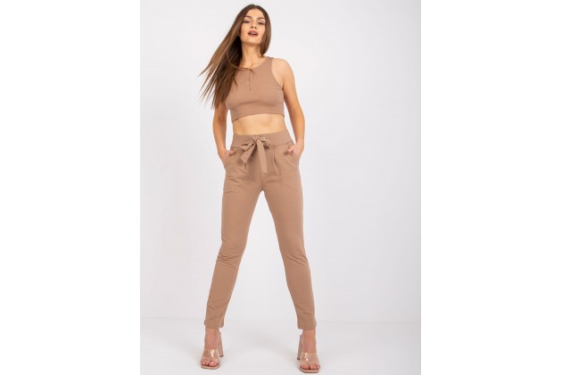 Pantalon de survêtement marron clair