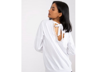 Sweat-shirt en dentelle - blanche