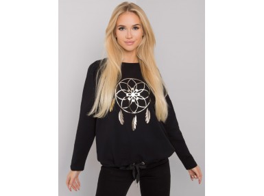 T-shirt femme imprimé - noir