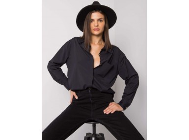 Chemise curte et ample  noire
