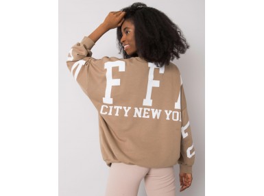 Sweat à imprimé - beige foncé