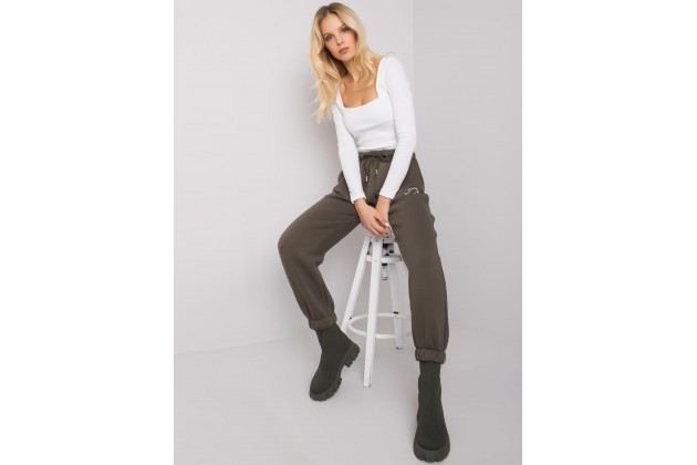 Pantalon de survêtement kaki foncé