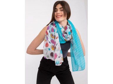 Foulard bleu et blanc