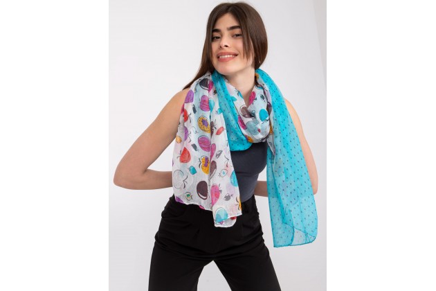 Foulard bleu et blanc