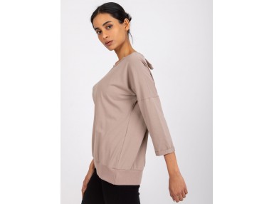 Sweat-shirt en dentelle - beige foncé