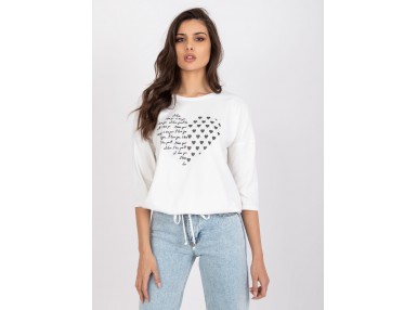 T-shirt femme imprimé - écru
