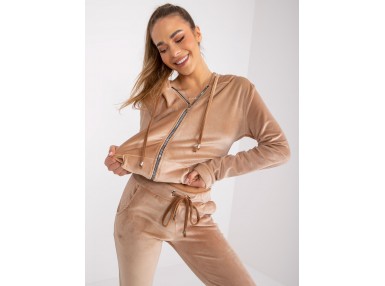 Ensemble confort avec sweat et pantalon -  beige