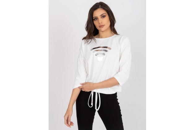 T-shirt femme imprimé - écru