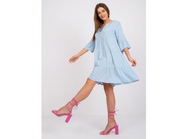 Robe courte d'été - bleu clair