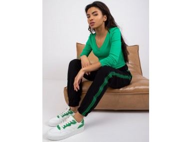 T-shirt à col en V - vert