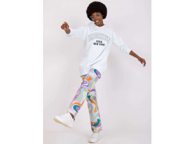 Sweat-shirt avec inscription - blanc