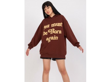 Sweat marron foncé