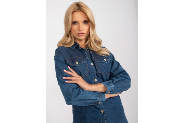 Chemise bleu foncé