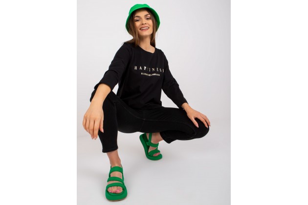 T-shirt en coton - noire
