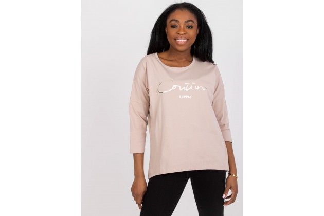 T-shirt -  beige